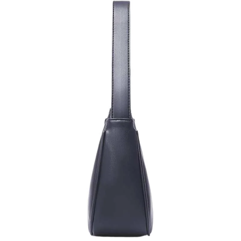 Bagnisia Black Croc-Embossed Shoulder Bag